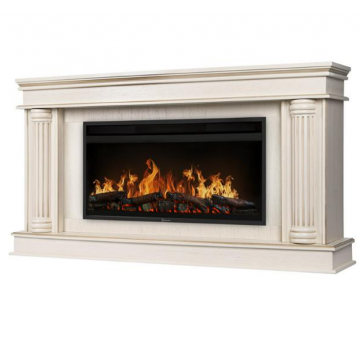 Каминокомплект: Очаг Electrolux EFP/P-4220LS, портал Олимпия 42/40/36 слоновая кость с золотой патиной